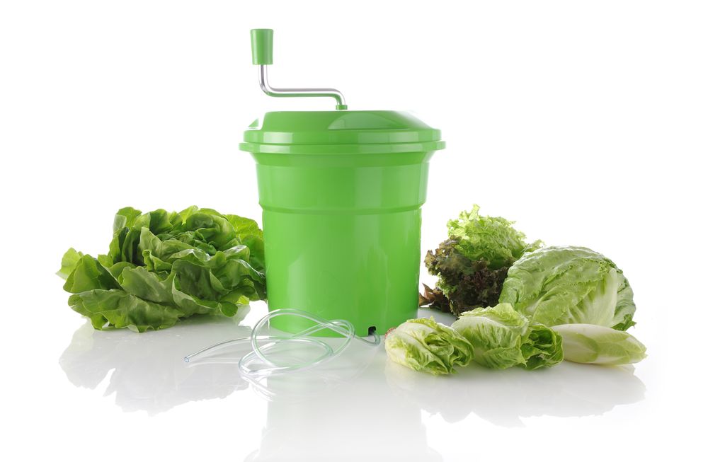 Cediljka za salatu, HENDI, 12L, Zelena, ⌀335x(H)430mm