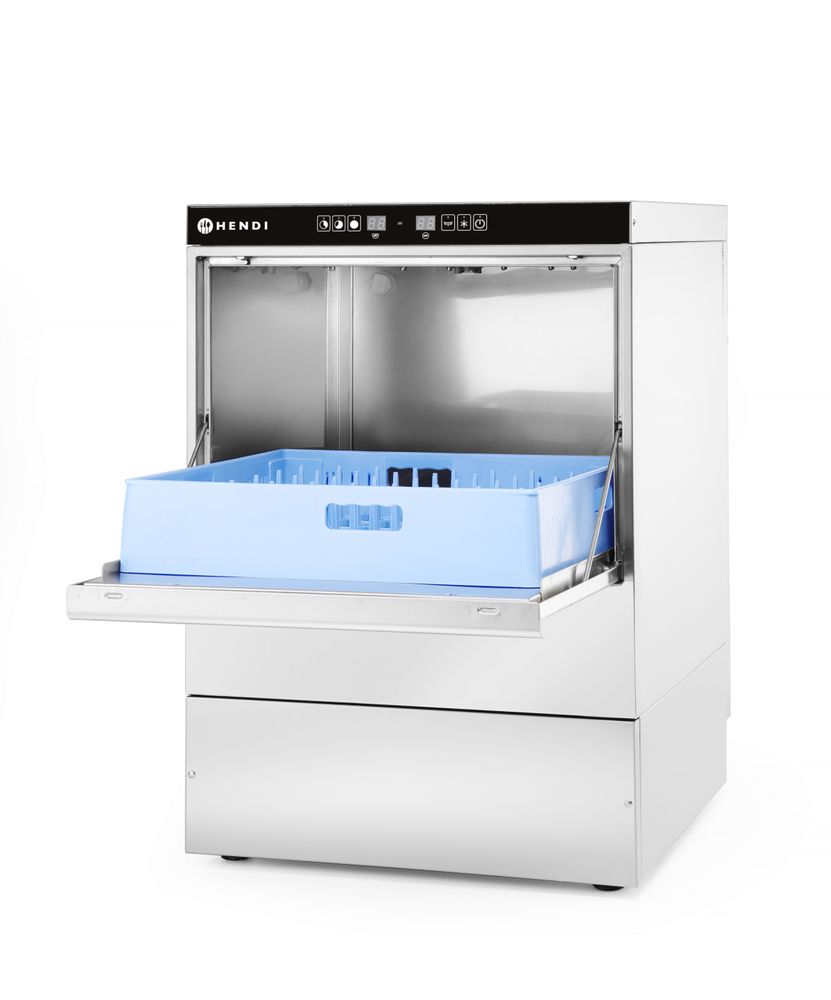 Mašina za pranje posuđa 50x50 - elektronsko upravljanje, HENDI, 400V/6600W, 570x600x(H)830mm