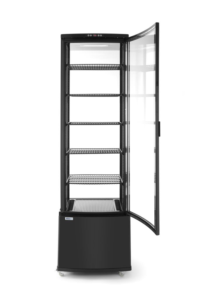 Hlađena vitrina za izlaganje, 270L, Arktic, Crna, 230V/290W, 556x526x(H)1913mm