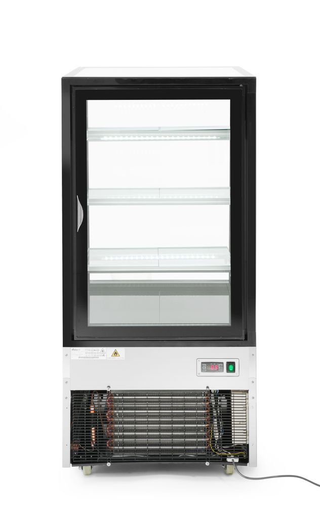 Hlađena vitrina za izlaganje sa 3 police sa nagibom, Arktic, 300L, 230V/480W, 650x833x(H)1460mm