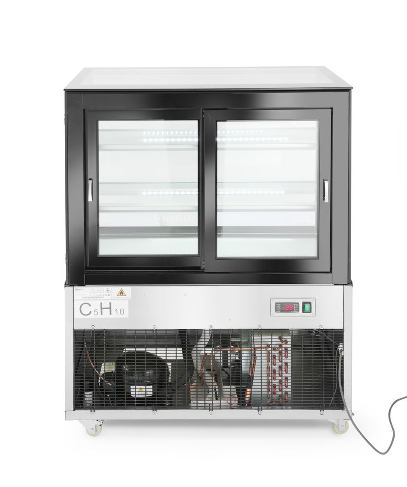 Hlađena vitrina za izlaganje sa 2 police, Arktic, 300L, 230V/480W, 994x677x(H)1230mm