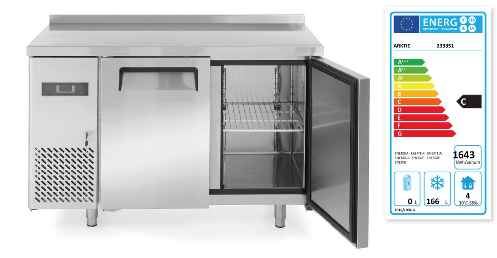 Zamrzivač sa dvoja vrata Kitchen Line 220L, Arktic, Kitchen Line, 166L, 230V/550W, 1200x600x(H)886mm