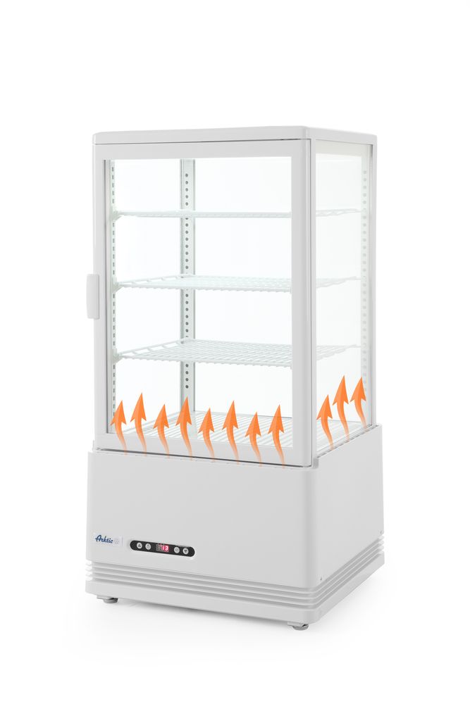 Hlađena vitrina za izlaganje, 68L, Arktic, Bela, 230V/170W, 444x397x(H)875mm