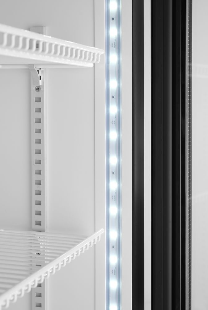 Pultni frižider sa pozadinskim osvetljenim panelom, sa jednim vratima, Arktic, 254L, Crna, 220-240V/250W, 578x605x(H)1980mm