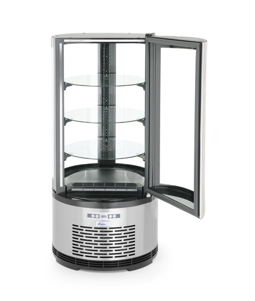 Okrugla vitrina za izlaganje kolača, Arktic, 100L, 230V/210W, ⌀480x(H)1065mm