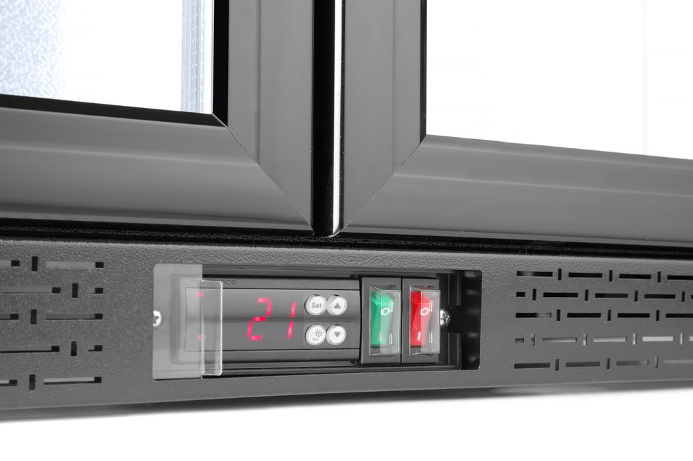 Pultni frižider sa dvostrukim vratima, Arktic, 158L, Crna, 220-240V/160W, 900x530x(H)870mm