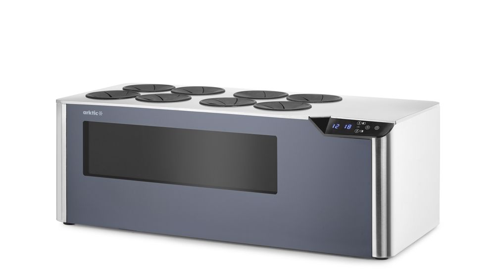 Pultni frižider za vino sa 2 zone, Cellar, Arktic, Crna, 220-240V/60W, 800x350x(H)293mm