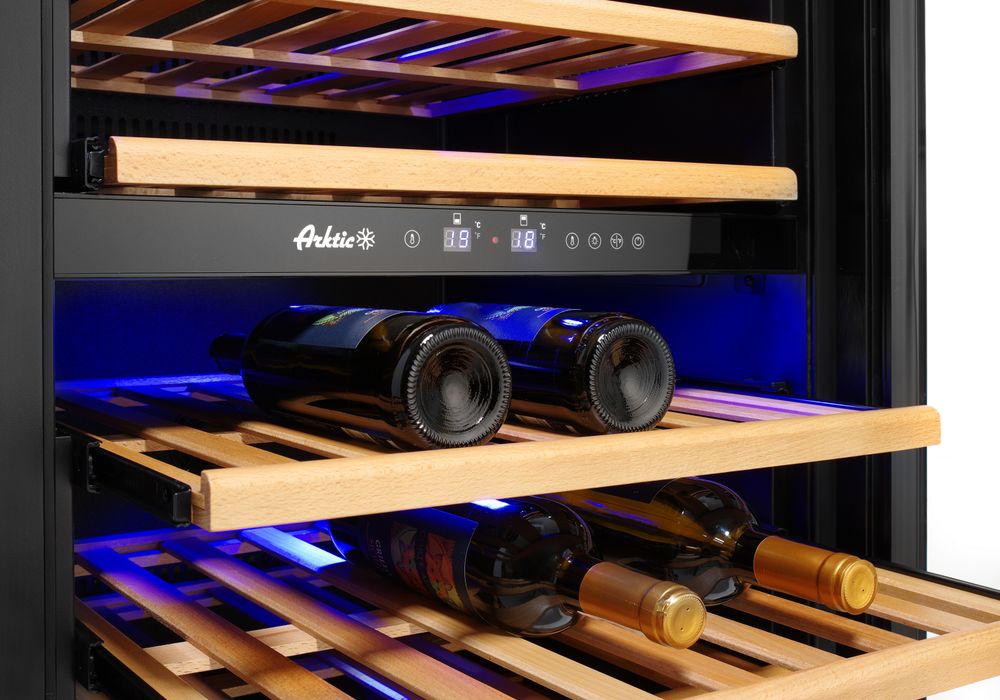 Frižider za vino sa dve zone, 72 boce, Arktic, 232L, 220-240V/110W, 595x675x(H)1215mm