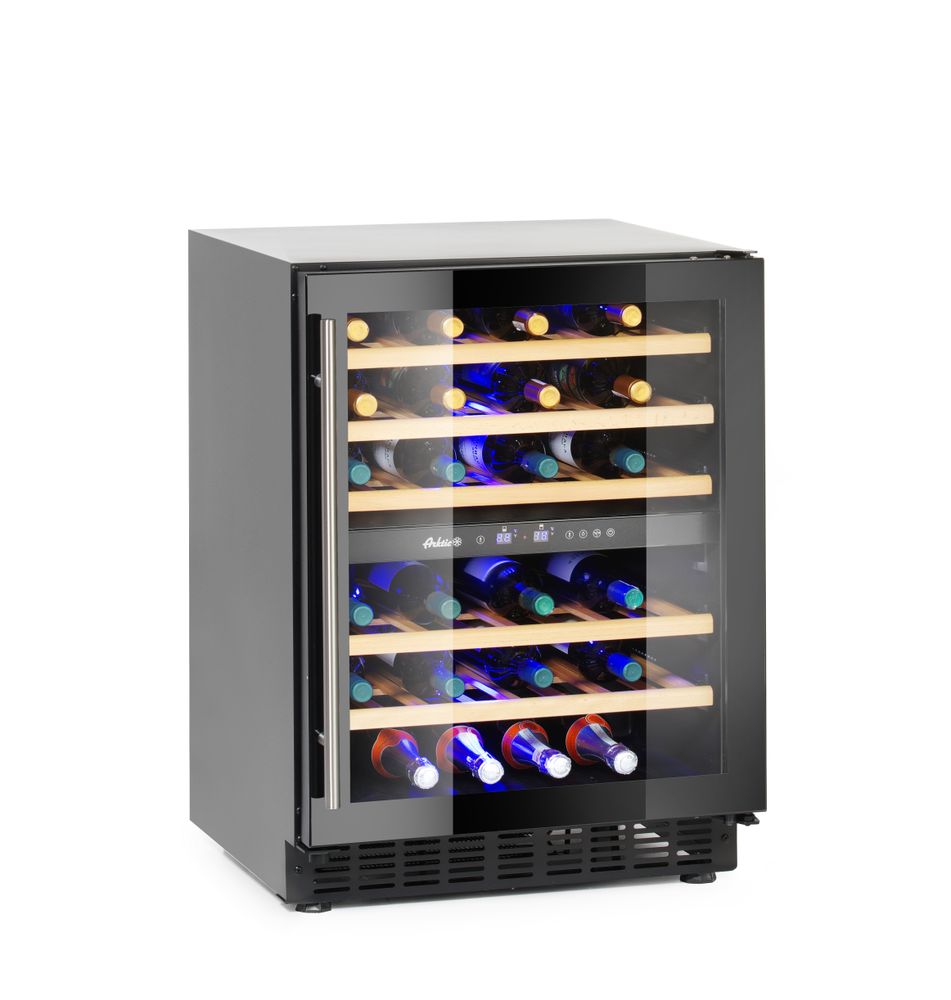 Frižider za vino, 2-zone, 46 boca, Arktic, 133L, 220-240V/90W, 595x646x(H)830mm