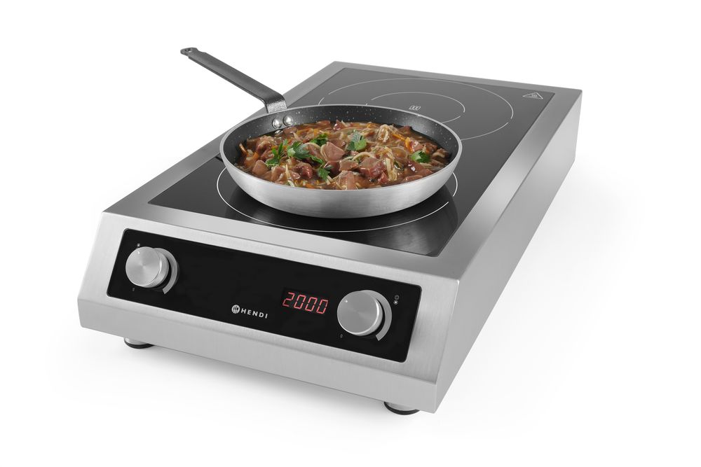 Indukciona ploča model 7000, HENDI, Profi Line, 400V/7000W, 405x700x(H)145mm