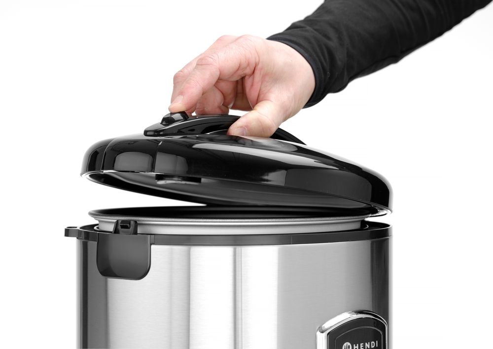 Aparat za kuvanje pirinča sa funkcijom pare, HENDI, Profi Line, 1,8L, 230V/700W, ⌀280x(H)285mm