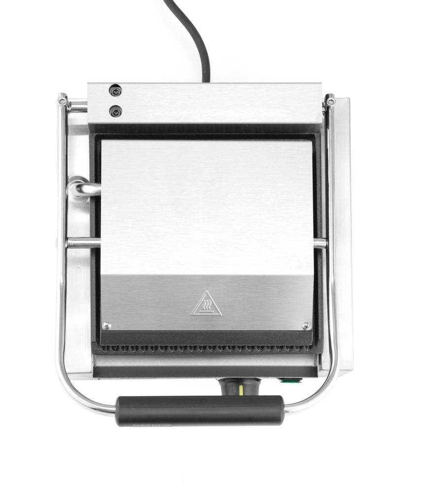 Kontaktni roštilj - jednostruki, HENDI, Rebrasti vrh i dno, 230V/1800W, 310x375x(H)216mm