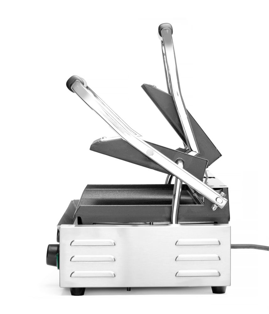 Kontaktni roštilj - dvostruki U potpunosti rebrast, HENDI, Rebrasti vrh i dno, 230V/3600W, 570x375x(H)216mm