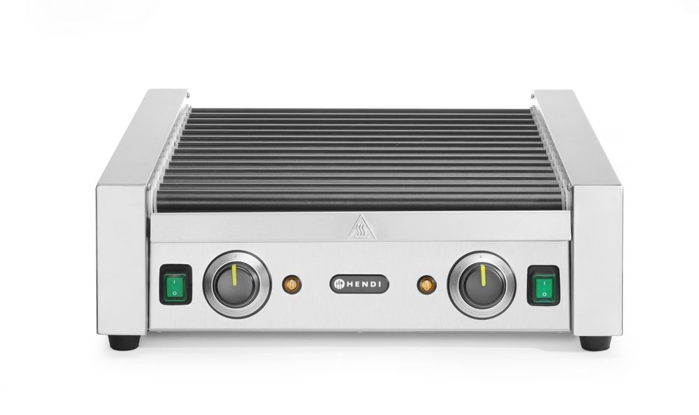 Roštilj s valjcima za kobasice - dve zone, HENDI, 14 valjaka, 230V/1480W, 520x650x(H)176mm