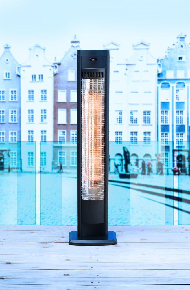 Tornado infracrveni grejač, HENDI, Crna, 230V/2000W, 210x270x(H)1060mm