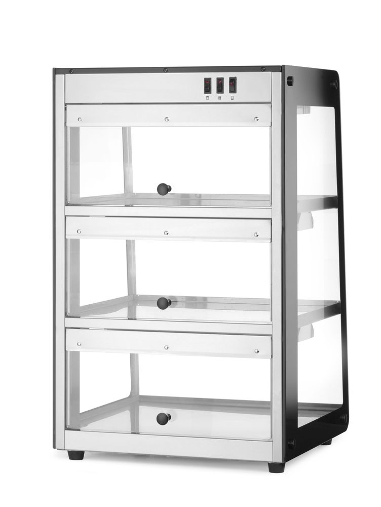 Grejani pultni display, HENDI, Crna, 220-240V/500W, 472x447x(H)775mm