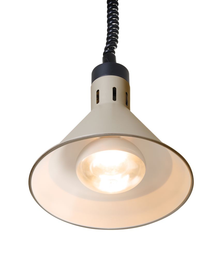 Konusna toplotna lampa sa podesivom dužinom, HENDI, Bež, 230V/250W, ⌀275x(H)250mm
