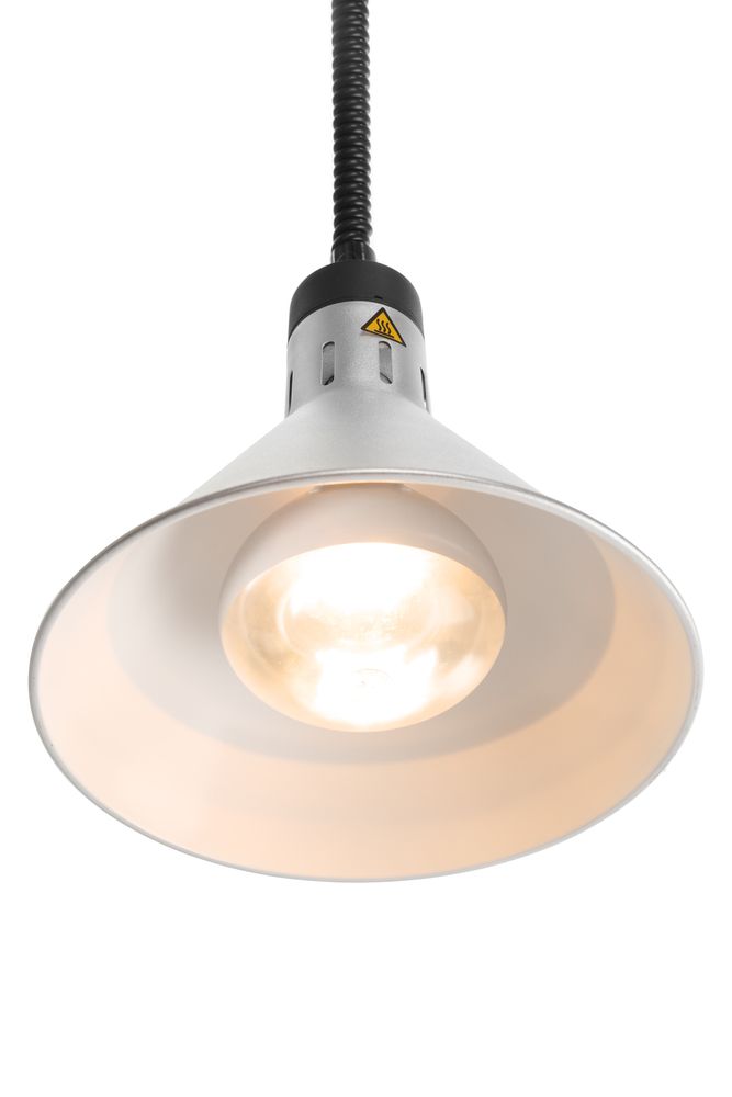 Konusna toplotna lampa sa podesivom dužinom, HENDI, Srebrna, 230V/250W, ⌀275x(H)250mm