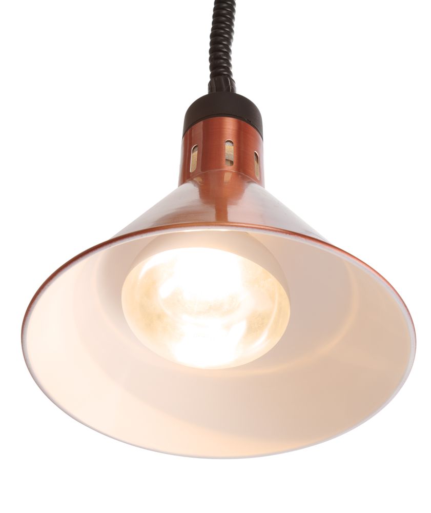 Konusna toplotna lampa sa podesivom dužinom, HENDI, Bakrena, 230V/250W, ⌀275x(H)250mm
