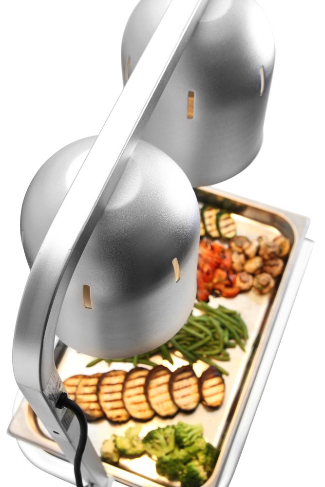 Most za zagrevanje sa 2 infracrvene lampe, HENDI, Srebrna, 230V/250W, 453x360x(H)790mm