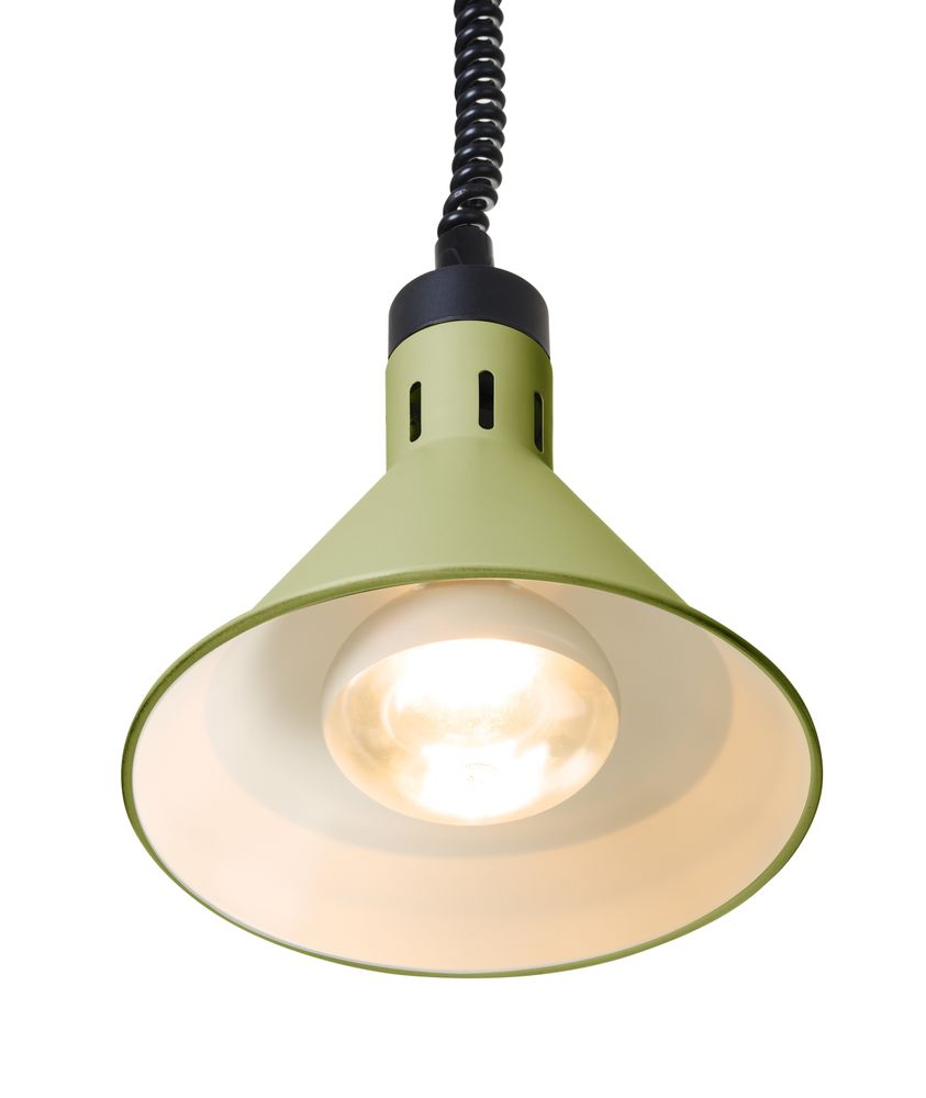 Konusna toplotna lampa sa podesivom dužinom, HENDI, Zelena, 230V/250W, ⌀275x(H)250mm