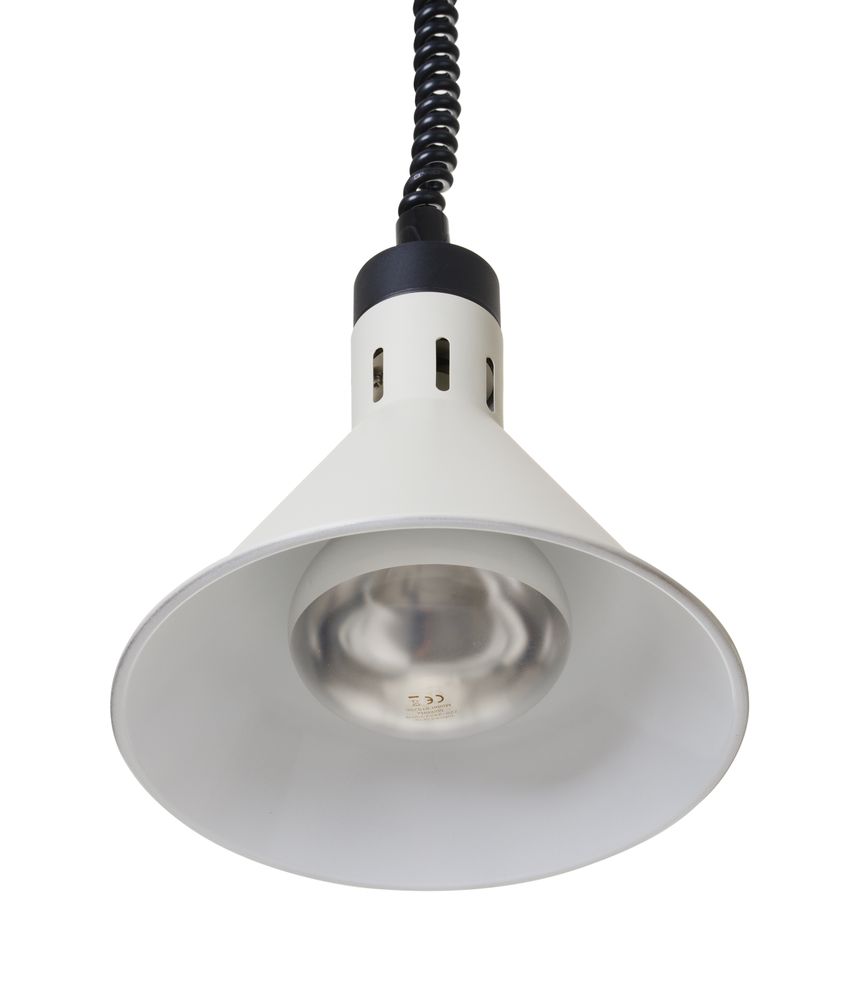 Konusna toplotna lampa sa podesivom dužinom, HENDI, Bela, 230V/250W, ⌀275x(H)250mm