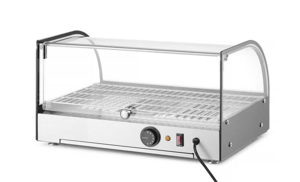 Grejani pultni display, HENDI, Jedan nivo, Crna, 220-240V/800W, 554x376x(H)311mm