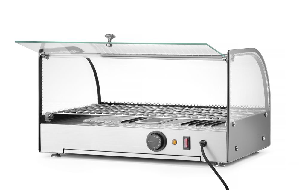 Grejani pultni display, HENDI, Jedan nivo, Crna, 220-240V/800W, 554x376x(H)311mm