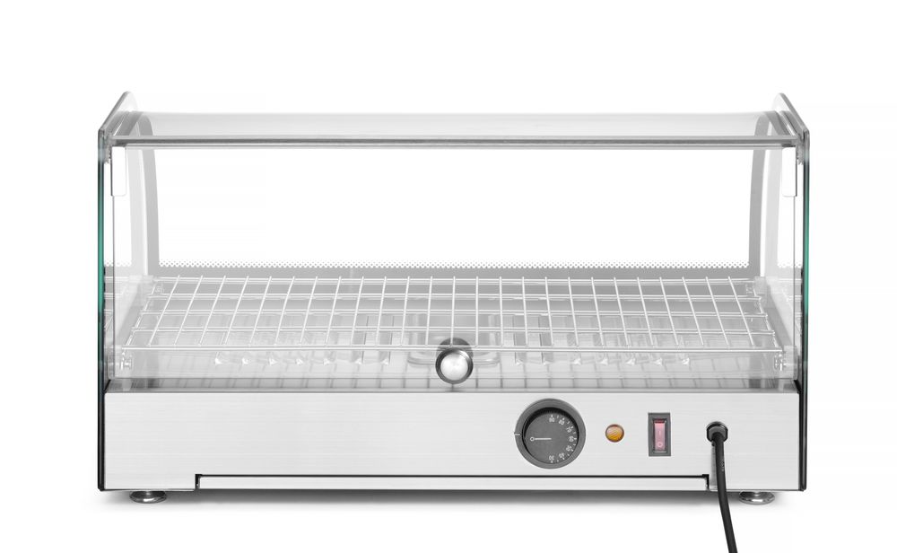 Grejani pultni display, HENDI, Jedan nivo, Crna, 220-240V/800W, 554x376x(H)311mm