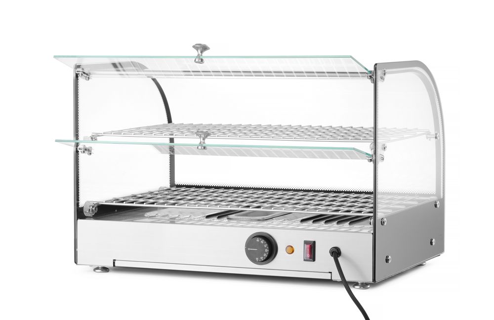 Ekran sa grejanom pločom, dvostruki, HENDI, Dve nivoa, Crna, 220-240V/800W, 554x376x(H)376mm