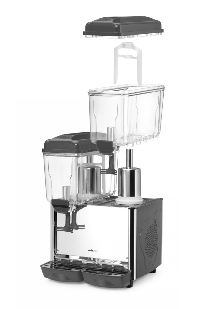 Slush dozer za sok 2x12L, Arktic, 24L, 230V/370W, 485x415x(H)645mm