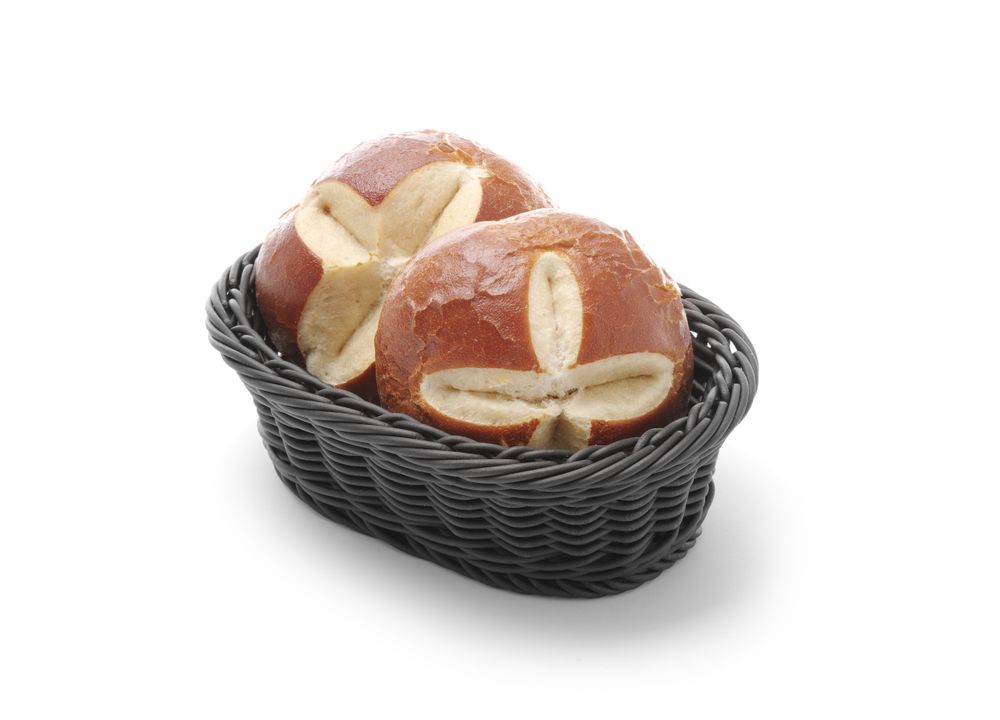 Ovalna korpa za pecivo, HENDI, Crna, 190x120x(H)60mm