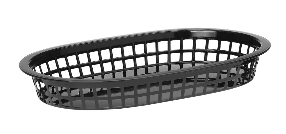 Korpe za posluživanje u fast food stilu, HENDI, Crna, 6 kom, 275x175x(H)38mm