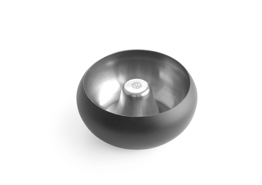 Pepeljara u obliku činije crna, HENDI, ⌀105x(H)58mm