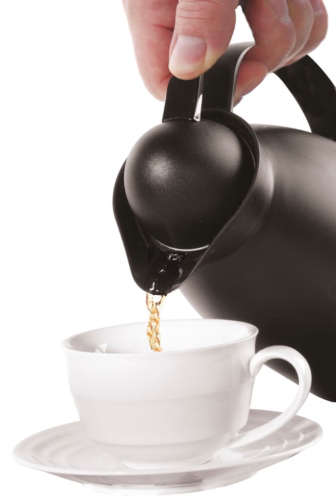 Bokal sa izolacijom i obložen staklom iznutra, HENDI, 1L, Crna, ⌀140x(H)268mm