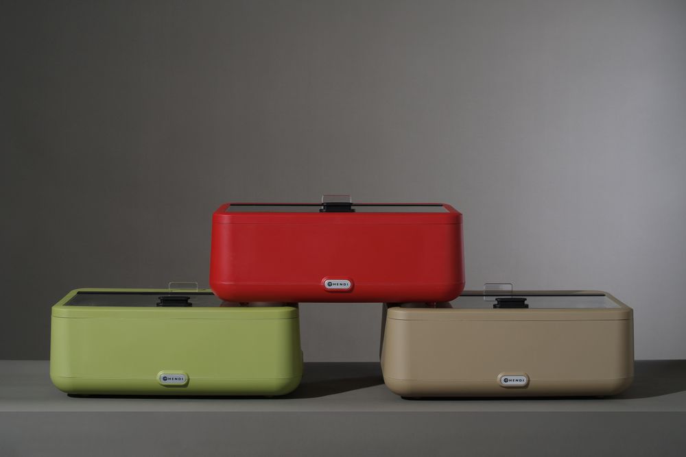 Posuda za podgrevanje UNIQ, HENDI, designed by Robert Bronwasser, Crvena, 220-240V/700W, 607x402x(H)245mm