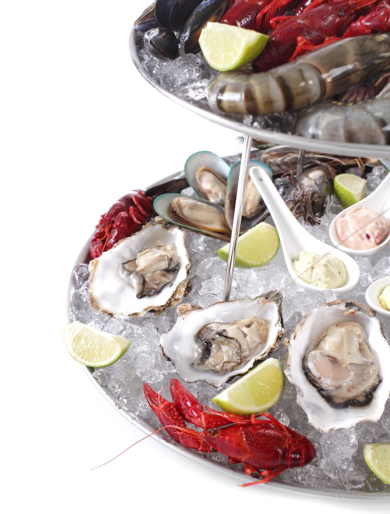 Stalak za posudu za morske plodove, HENDI, ⌀400x(H)200mm