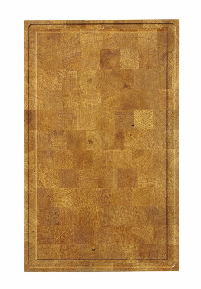 Hrastova daska za posluživanje, okrajčena, HENDI, 325x265x(H)30mm