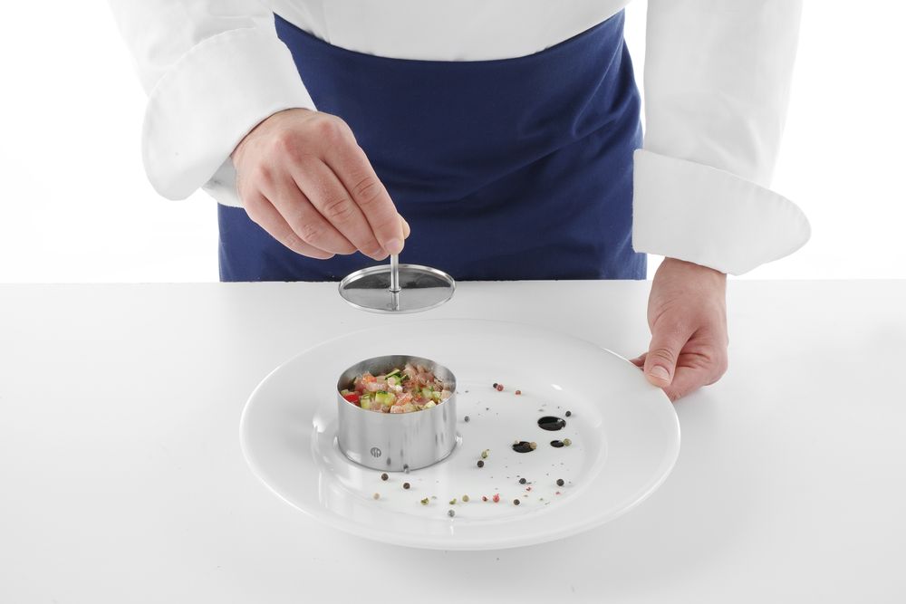 Okrugli kalup i potiskivač za hranu, HENDI, ⌀80x(H)45mm