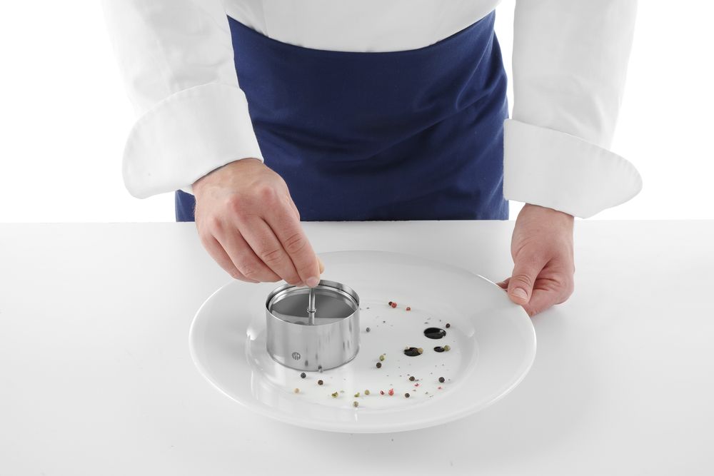 Okrugli kalup i potiskivač za hranu, HENDI, ⌀80x(H)45mm