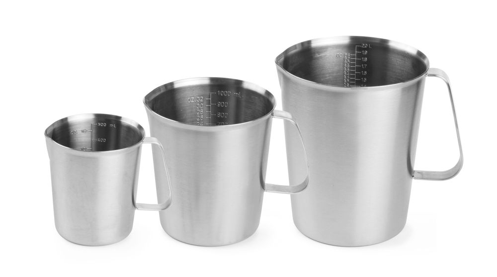 Bokal za merenje od nerđajućeg čelika, HENDI, 0,5L, ⌀90x(H)105mm