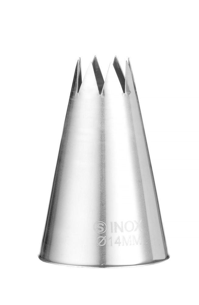 Icing tips – zvezdica, HENDI, ø6-8-10-12-14-16-18, 7 kom