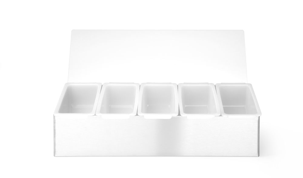 Spremnik, BarUp, 5 spremnika, 375x140x(H)90mm