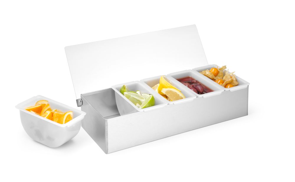 Spremnik, BarUp, 5 spremnika, 375x140x(H)90mm