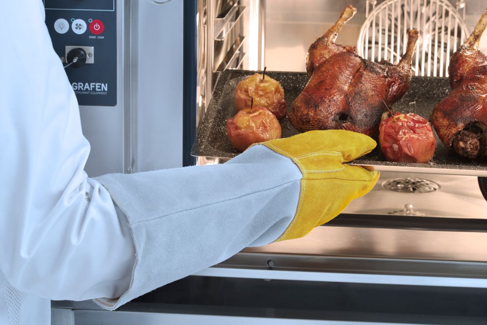 Kožne rukavice za roštilj otporne na toplotu – 2 kom., HENDI, 2 kom, (L)460mm