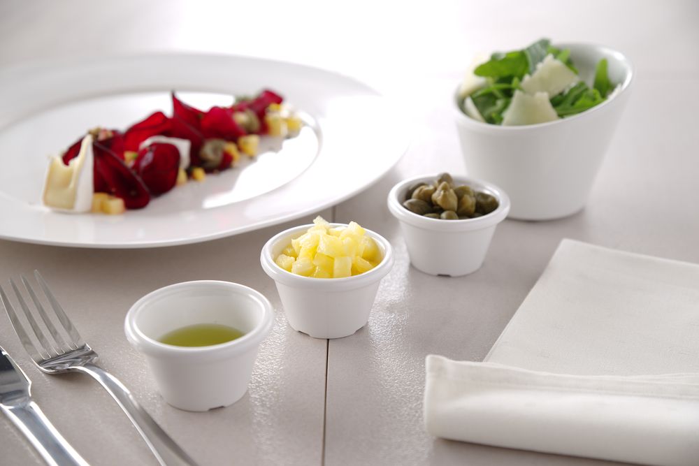 Melaminska činijica - 12 komada, HENDI, 0,045L, Crna, 12 kom, ⌀60x(H)35mm