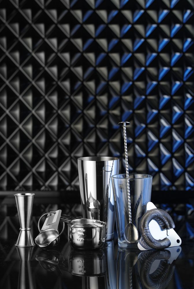 Barska kašika s muddlerom, BarUp, 280x35mm