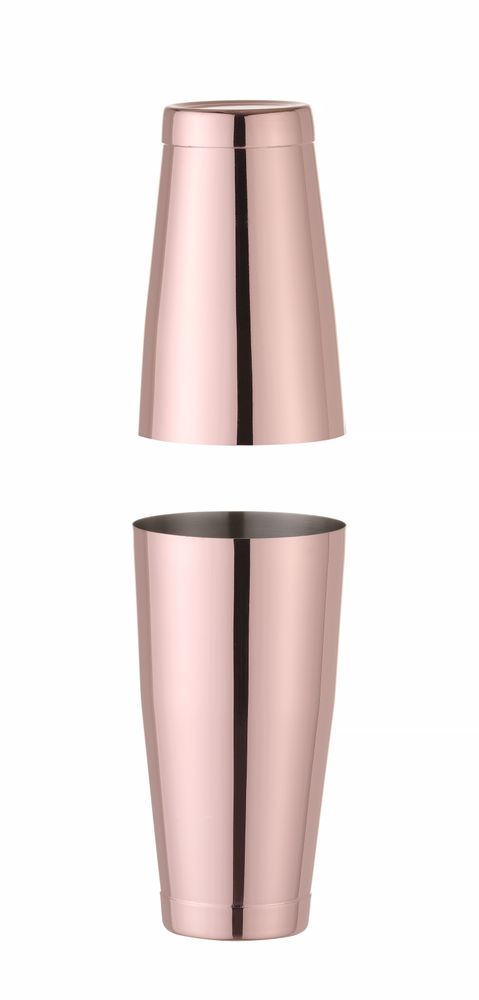 Tin-on-Tin Boston šejker, BarUp, 0,8L, Bakrena, ⌀90mm