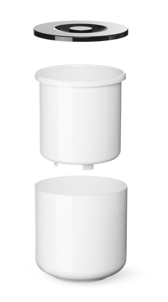 Bela posuda za led s duplim zidom, BarUp, 5L, Bela, ⌀190x(H)200mm