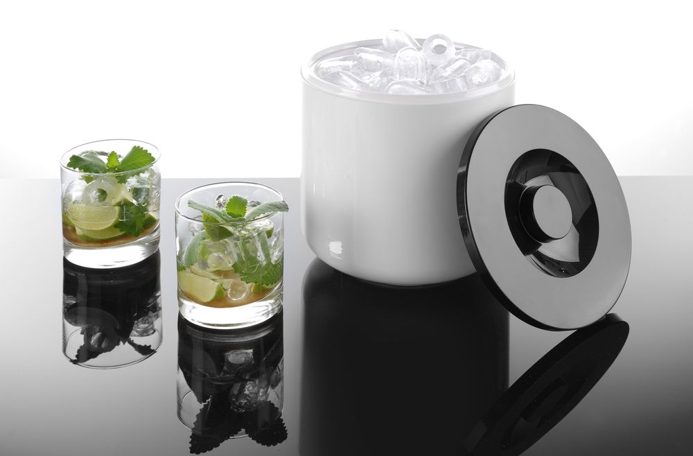 Bela posuda za led s duplim zidom, BarUp, 5L, Bela, ⌀190x(H)200mm